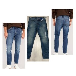 Old Navy Men’s 32x30 Basic Skinny Built In Flex Medium Wash Jeans NWOT Casual